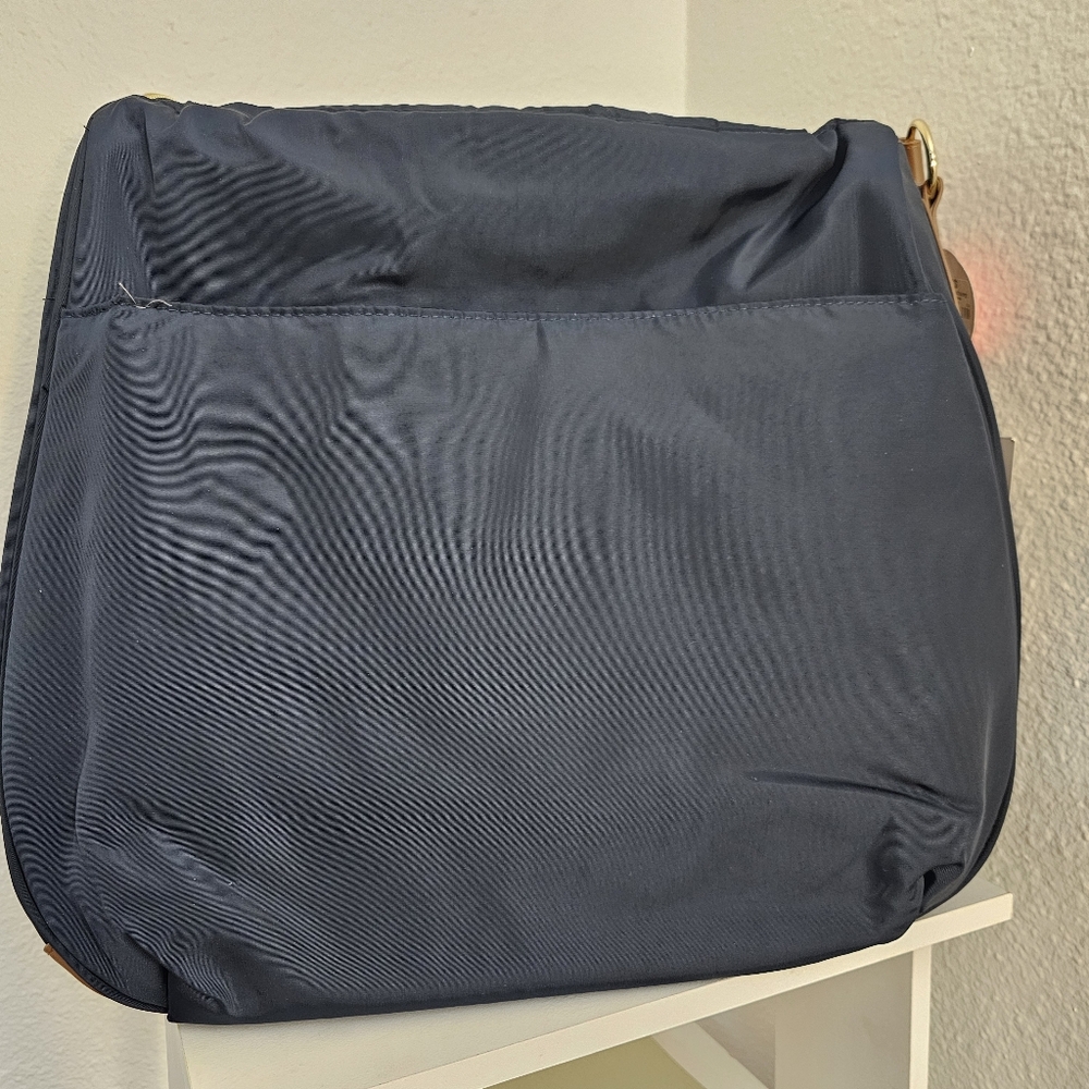 Skip Hop Navy Blue Zip Up Baby Diaper Bag With Stroller Straps NWT With Gold Zip - Picture 11 of 16